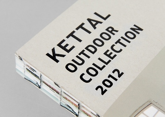 Kettal / Kettal Outdoor Collection 2012 catalogue / Editorial #binding #publication #typography