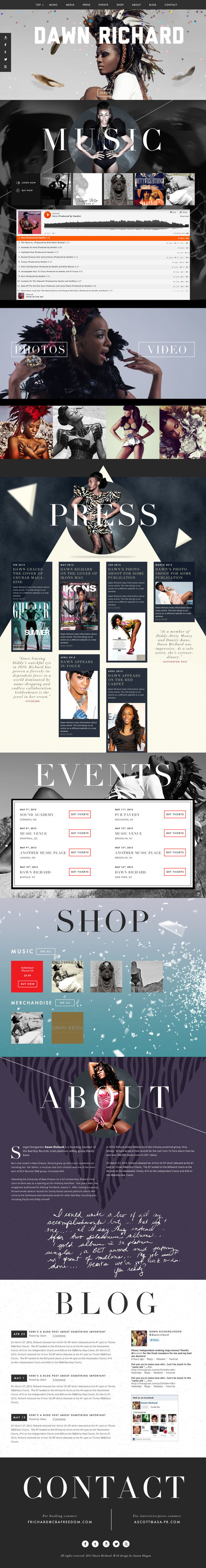 Dawn Richard — Janna Lynn Hagan #inspiration #design #web