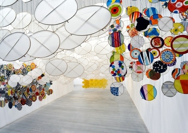 jacob hashimoto: the other sun at ronchini gallery #colors