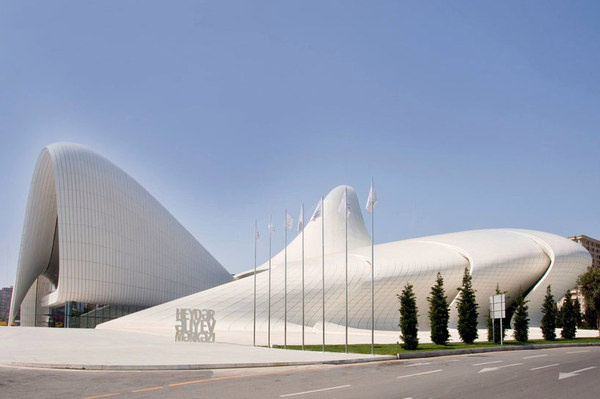CJWHO ™ (zaha hadid | heydar aliyev cultural center shapes...) #white #cultural #center #hadid #design #zaha #azerbaijan #architecture