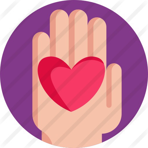 See more icon inspiration related to love and romance, ui, hands and gestures, Solidarity, miscellaneous, loyalty, hand gesture, charity, donation, gestures, heart, love and hand on Flaticon.