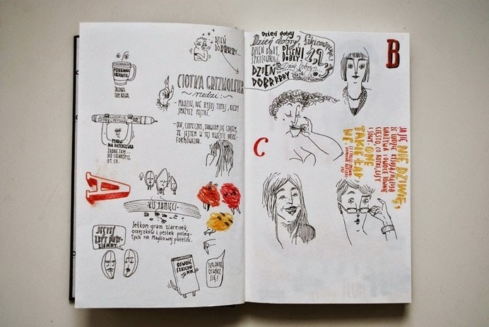 Zaczarowana Walizka #sketchbook #seeds #illustration #pen #portraits