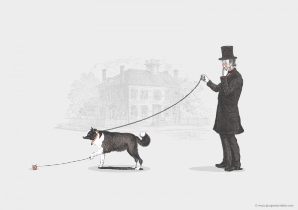 jacques&lise #walking #dog #the