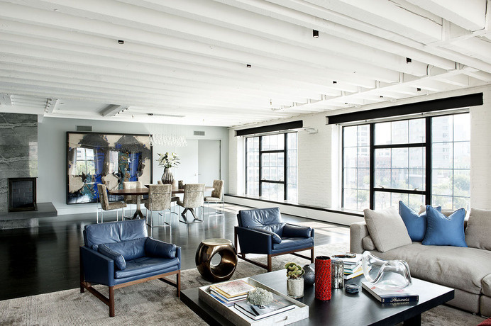 Bold Colors Tastefully Displayed by Laight Street Loft in New York #loft #design #decor #ideas #apartment