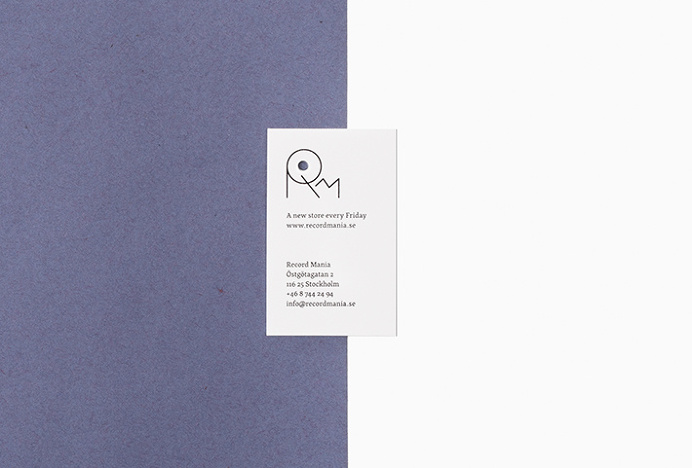 Record Mania by Bedow #branding #business card