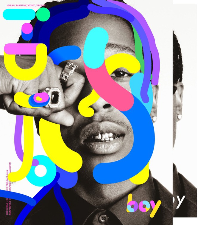 Asap Rocky Cover Editorial iD Magazine illustrated by Andrei Robu www.robu.co
