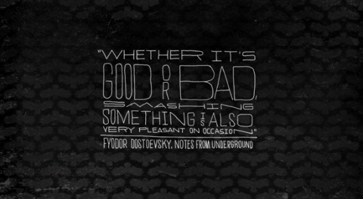 RadFive.com #drawn #type #hand #dostoevsky #typography