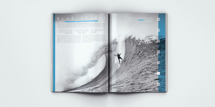 Surfing Magazine Editorial 2012 - Joy Stain #surf #surfing #print #spread #layout #editorial #magazine #typography