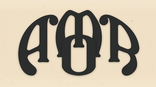 amor_2.jpg 800×446 píxeles #lettering #amor #modernism #love #typography