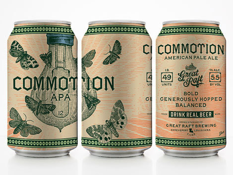 Great Raft Brewing Commotion Cans #packaging #beer #cans