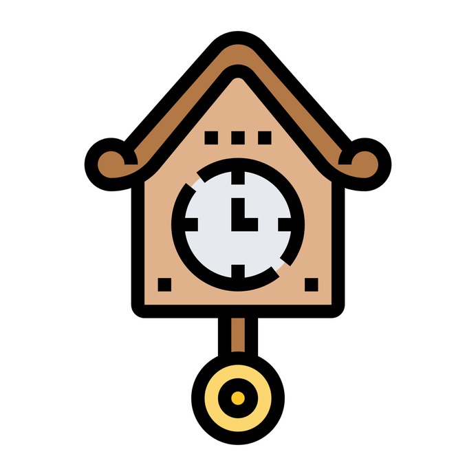 See more icon inspiration related to time and date, furniture and household, cuckoo clock, Tools and utensils, cuckoo, adornment, ornament, decoration, vintage and time on Flaticon.