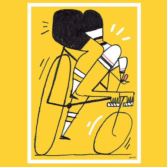 Allez! Allez! Another of my print designs for @roomfifty Season 3 inspired by watching the Tour De France over the summer and listening to a lot of Kraftwerk. A perfect present idea for your velo-obsessed partner or pal 🚴‍♀️🚴‍♂️