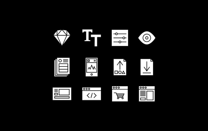 User Interface Icons for MakeUI - Styled Sketch UI Kits for quick prototyping