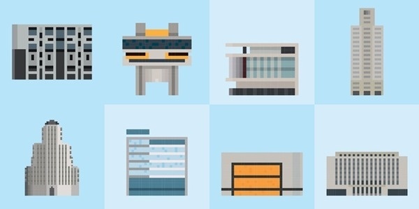 Buenos Aires pixel buildings #argentina #pixel #buenos #aires #buildings