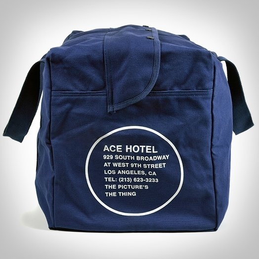 close-up photo of the Ace Hotel DTLA Duffel Bag #duffel