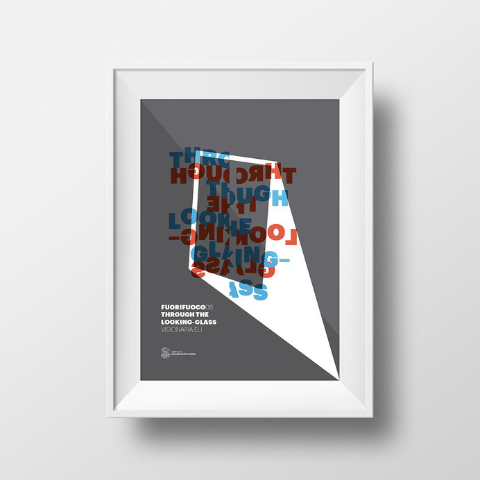 FuoriFuoco06 – Through the looking-glass by Canefantasma.com #canefantasma #poster #typography