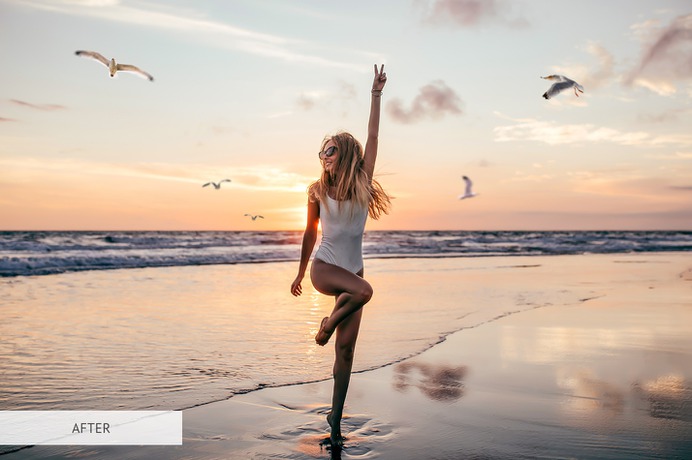 Flying Seagulls Photoshop Overlay – 31 High-quality Photoshop Overlays