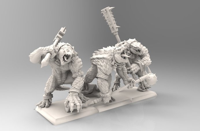 ArtStation - Kroxigor , Matthew Davis #characters #3d