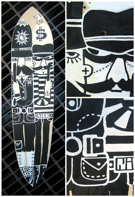 Jim Datz Neither Fish Nor Fowl Skateboard #jim #datz