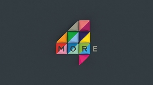 More4 Rebrand | Projects | ManvsMachine #logo #branding