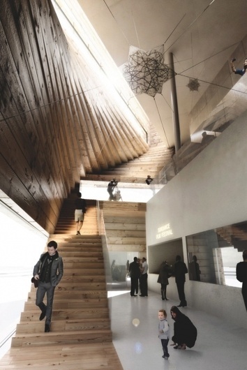 BIG architects' kimball art centre proposal wins competition #rendering