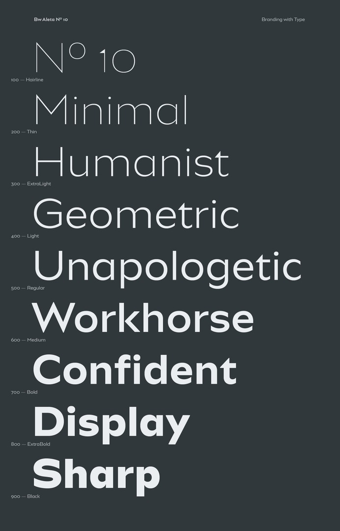 Bw Aleta - Fonts - Branding with Type