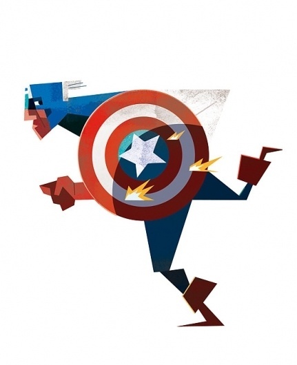 Captain_America.jpg.scaled1000.jpg (551×677) #super #captain #hero #illustration #america