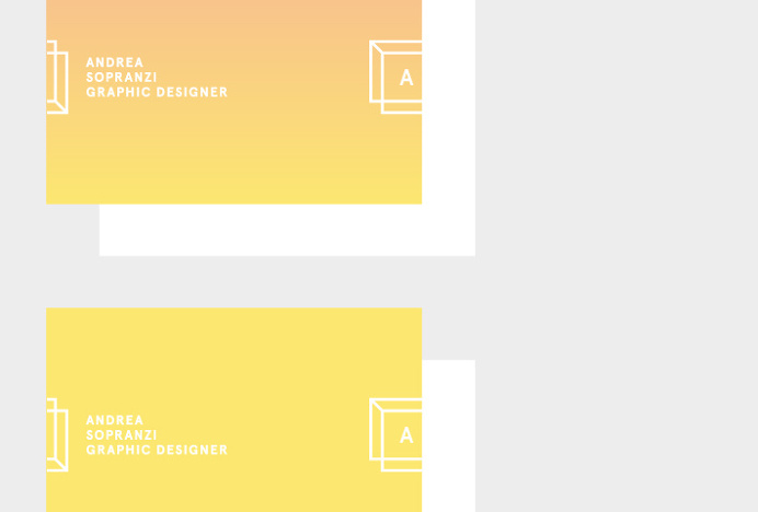 Andrea Sopranzi by Andrea Sopranzi #graphic design #stationary #print #gradient #business card