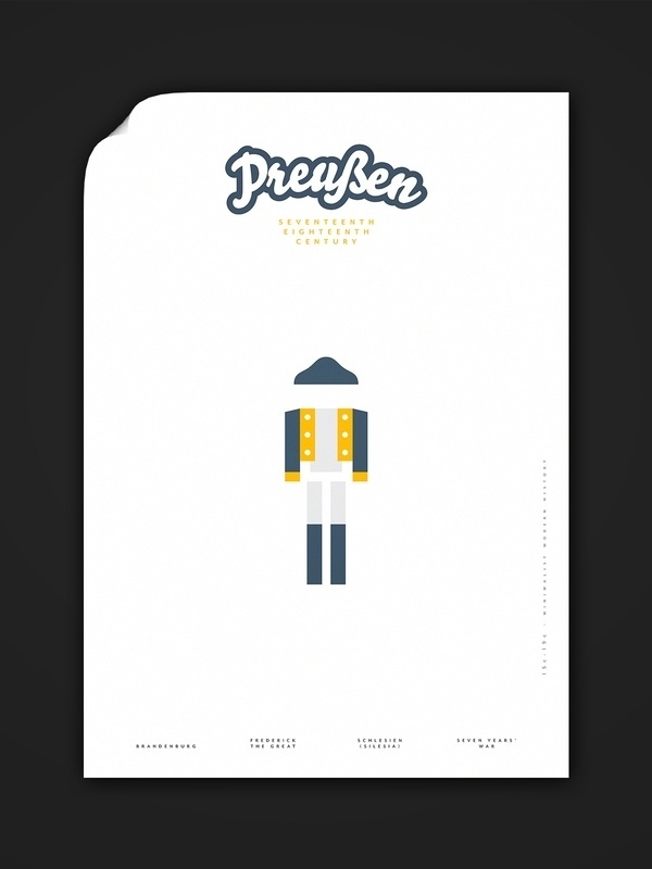 Minimalist Modern History 15c–19c on the Behance Network #history #modern #lee #prussia #wonchan #minimal #poster #minimalist #typography