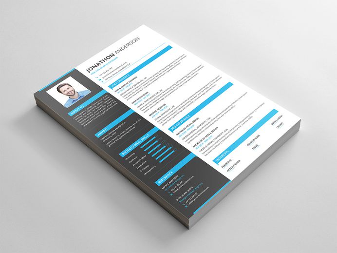 Free Formal PSD CV Template