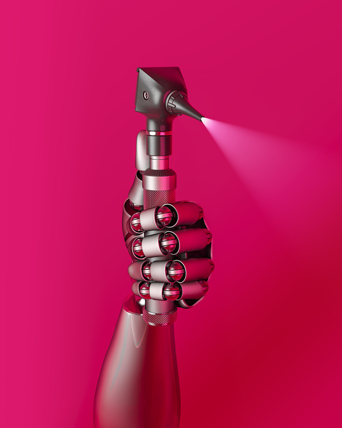 Fortune Digital Health on Behance #3D #colorful #magazine #cover #tech #health #artdirection #print #purple