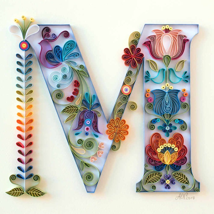 Lettering creativo con papel: Anna Chiara