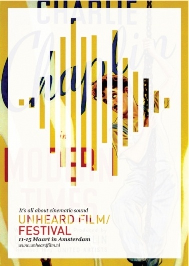 Design Fodder (Unheard Film Festival posters by 178 Aardige...) #cinema #poster