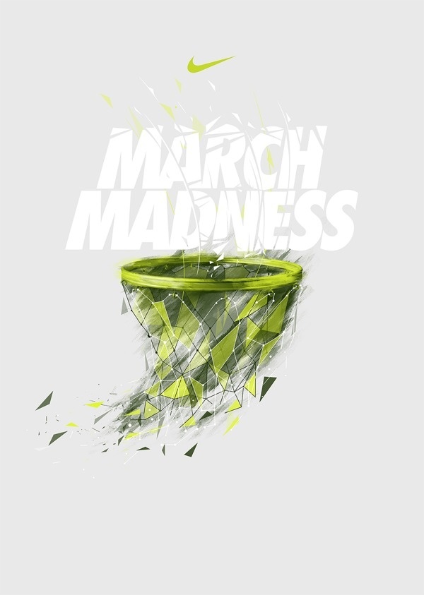 NIKE X NCAA on Behance #bastekball #march #madness #nike #type #net #typography