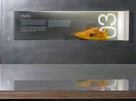 Christopher Stuart Connock Lynch/Eisinger/Design Nike Genealogy of Speed #display #environmental #architecture #exhibit #egd