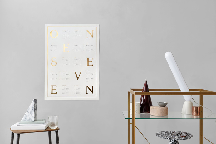 "ONE SEVEN" is the name of the new 2017 calendars designed by Kristina Krogh from Denmark Copenhagen. The prints come in a size of 50 x 70 c #sthash
