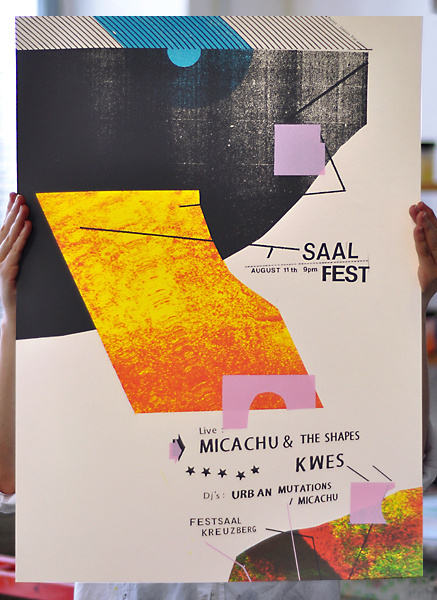 GigPosters.com - Micachu #tran #print #damien #screen #poster #collage