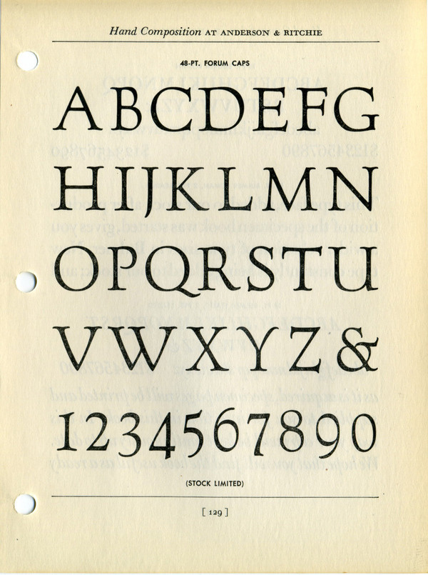 Typography inspiration example #203: Forum type specimen. #type #specimen #typography