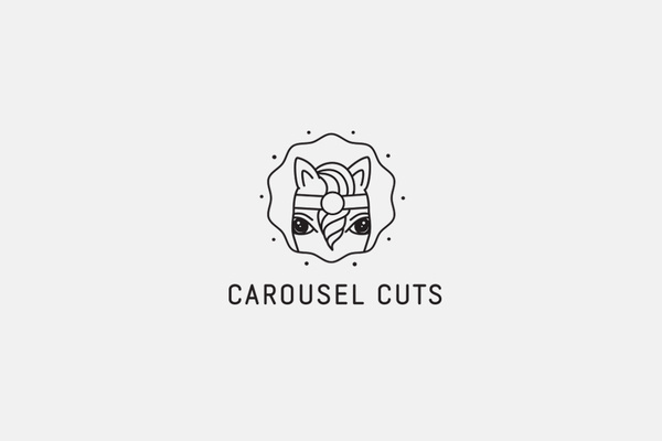 Carousel Cuts Logo by High Tide NY #branding #icon #emblem #hightide #hightidedesign #identity #hightidecreative #logo