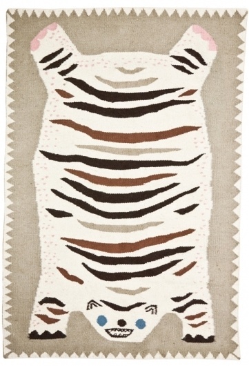 GENERAL PRACTITIONERS - @finelittleday.com #primitive #graphic #weaving #rug #tiger