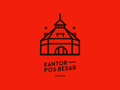kantor pos besar medan #pictogram #icon #simpleiciy #simplicity #medan #post #logo