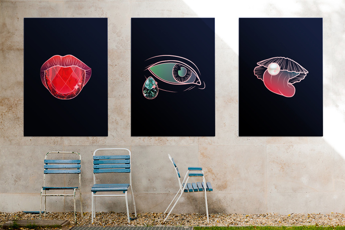 Sparkling Face by Maria Umiewska #poster