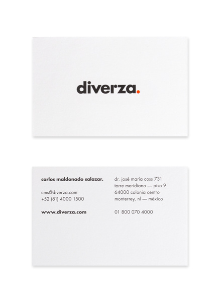 Diverza. by Face. #business #branding #stationary #card #design #logo