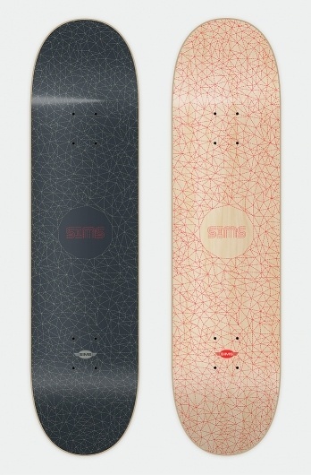 Snowblinded™ - Sims Skateboards Équerre Skateboard Deck #deck #sims #colorado #skate #skateboard #snowblinded #equerre