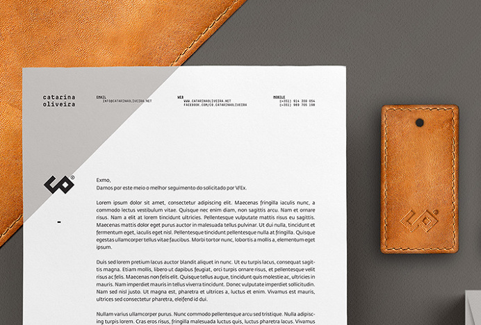 CO – Catarina Oliveira by Another Collective #stationary #branding #letterhead