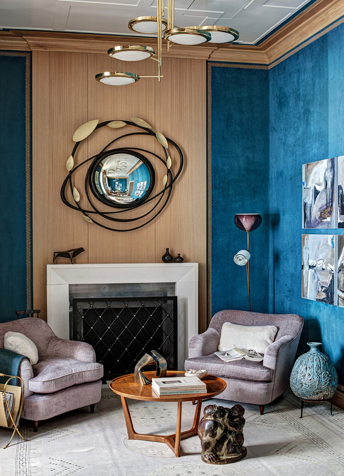 Painting Room With Hues Of Blue - www.homeworlddesign. com (11) #design #decor #blue #room #decoration