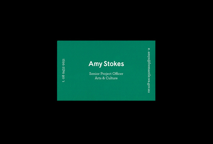 City Of Fremantle Arts by Corey James #branding #stationary #green