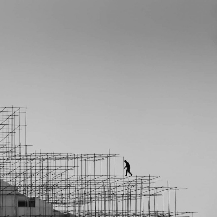 Minimalist Black and White Landscape Photography by Mostafa Nodeh