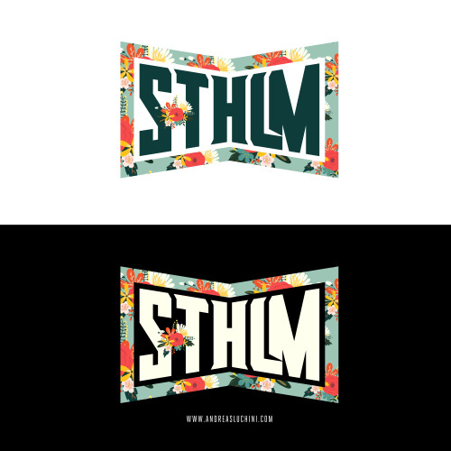 #sthlm #stockholm #sweden #typography #branding #pattern #flowers