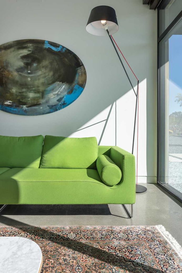 Modern Single Story House on a Sloped Site, Folsom, California